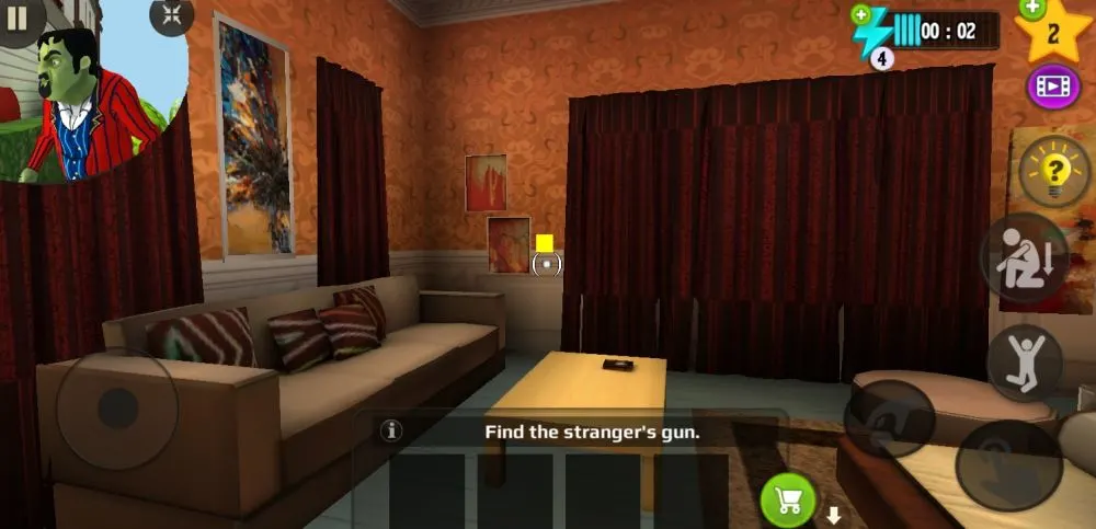 scary stranger 3d sticky note