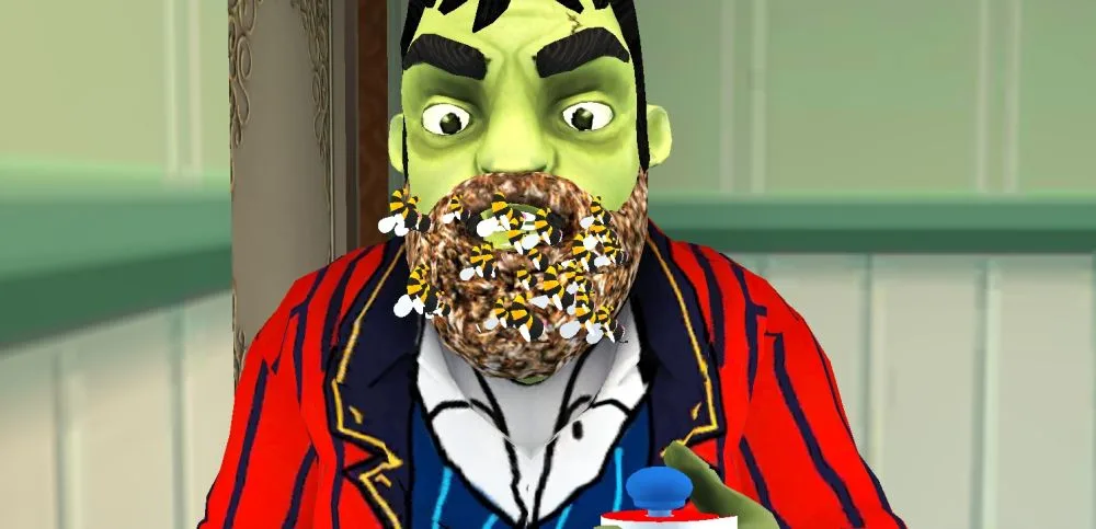 scary stranger 3d honey beard