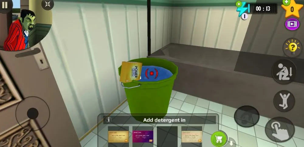 scary stranger 3d pool bucket