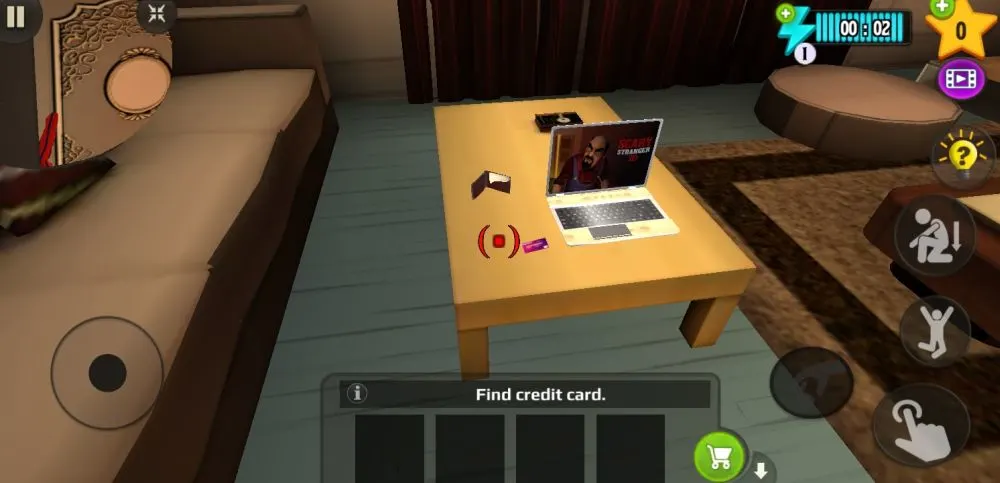 scary stranger 3d pool laptop