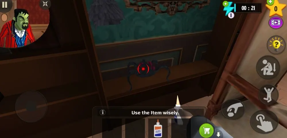 scary stranger 3d spider setup