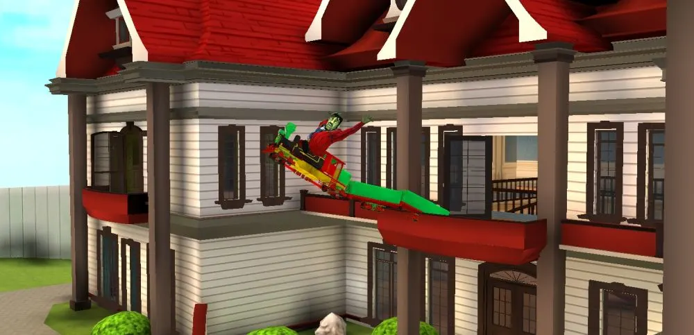 scary stranger 3d train fly