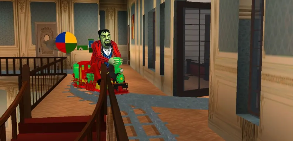 scary stranger 3d train start