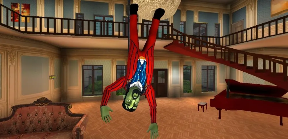 scary stranger 3d yank leg