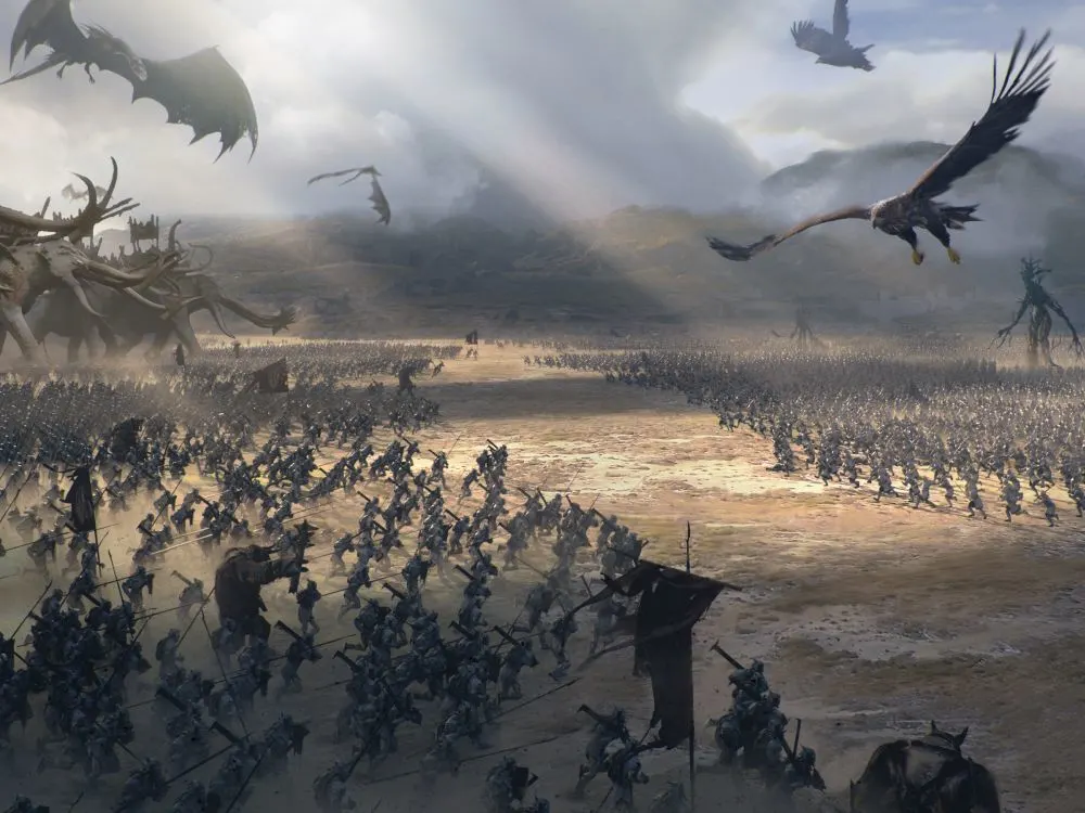 the lord of the rings rise to war battle
