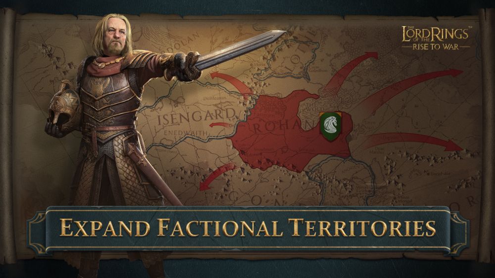 the lord of the rings rise to war expand factional territories