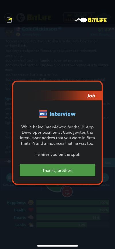 bitlife interview