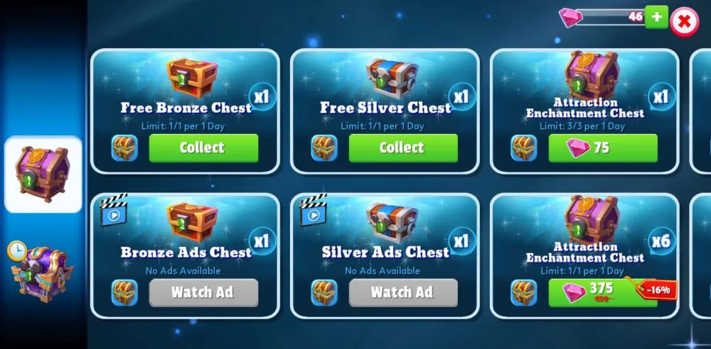 disney magic kingdoms chests