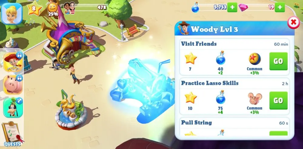 disney magic kingdoms quests