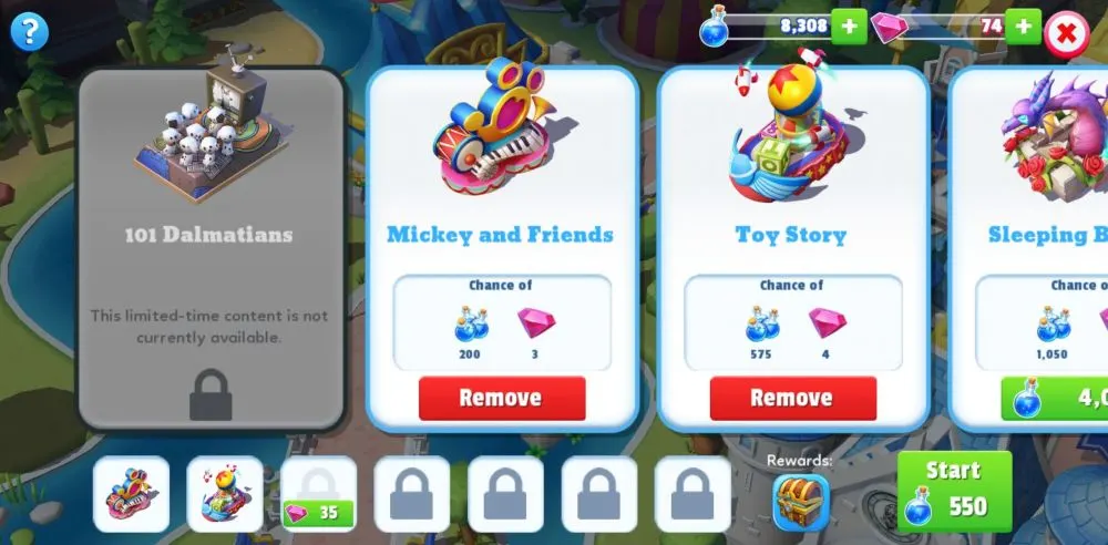 disney magic kingdoms rewards