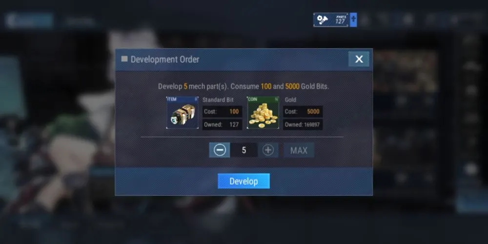 final gear development order
