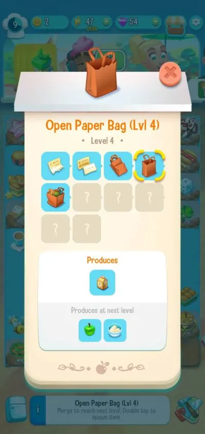 love & pies open paper bag