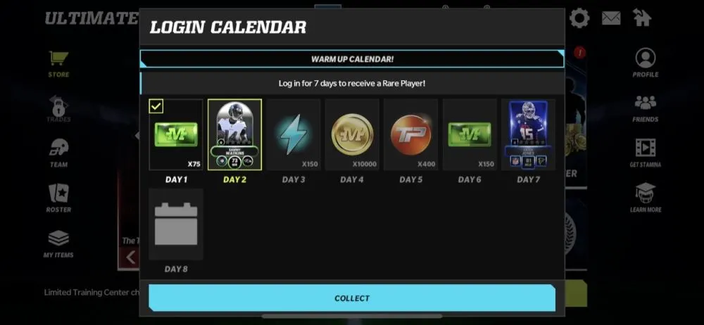 madden nfl mobile 22 login rewards