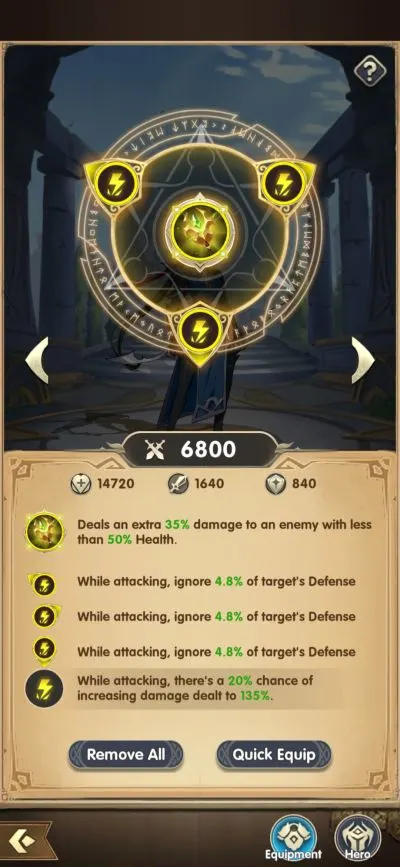 mythic heroes equipment