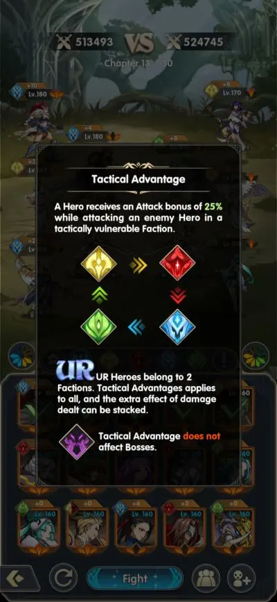 mythic heroes tactical advantage