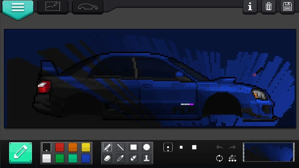 pixel car racer paint