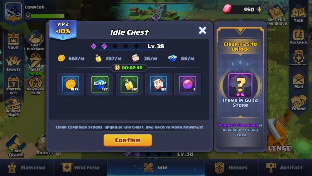 valor legends eternity idle chest