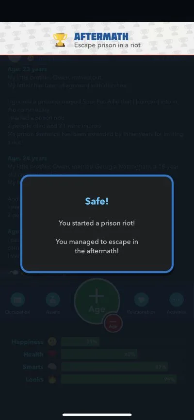 escape from prison in bitlife