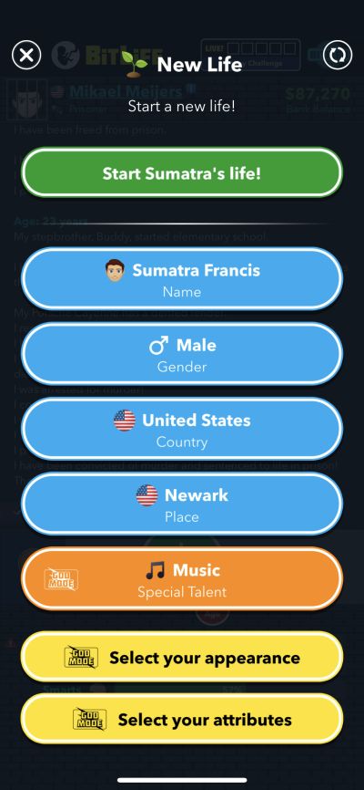 special music talent in bitlife
