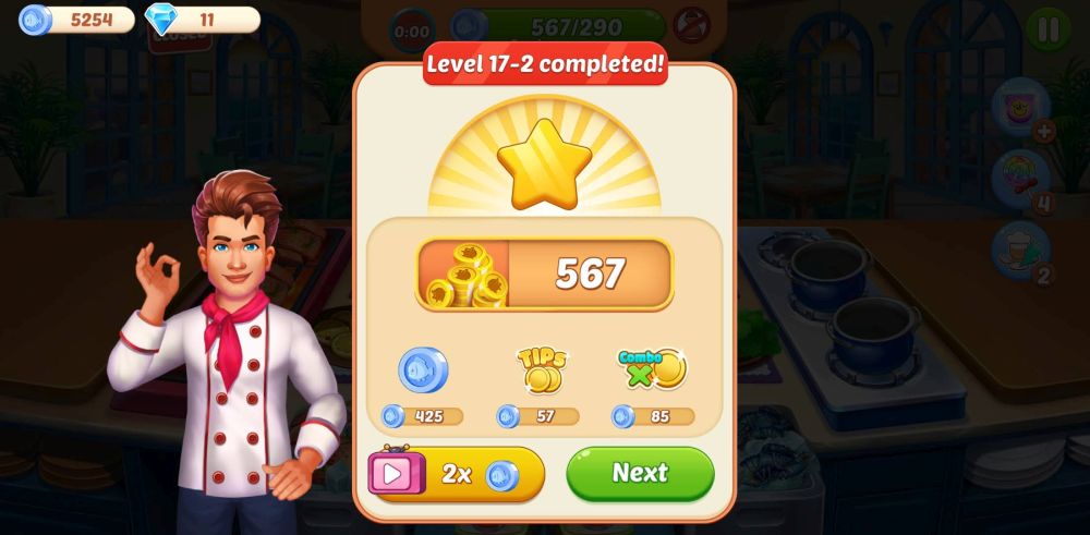 how to double earnings in cooking crush