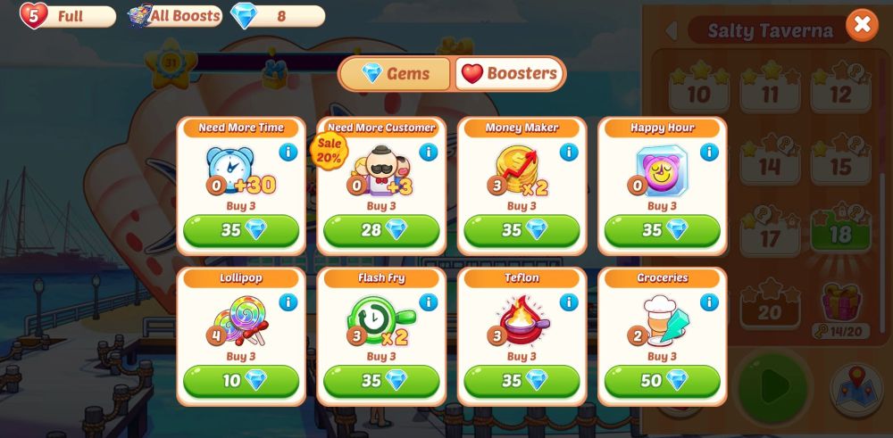 cooking crush options
