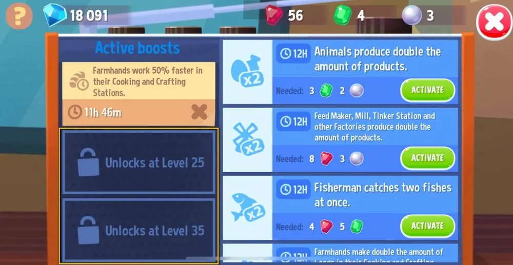 farmville 3 active boosts