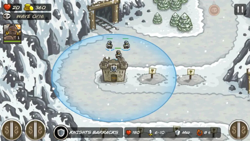 kingdom rush barracks upgrade