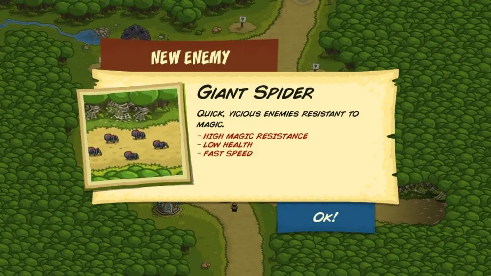 kingdom rush giant spider