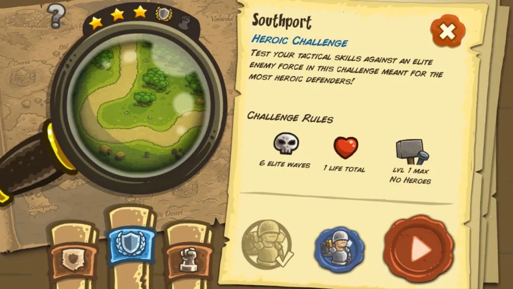 kingdom rush heroic challenge