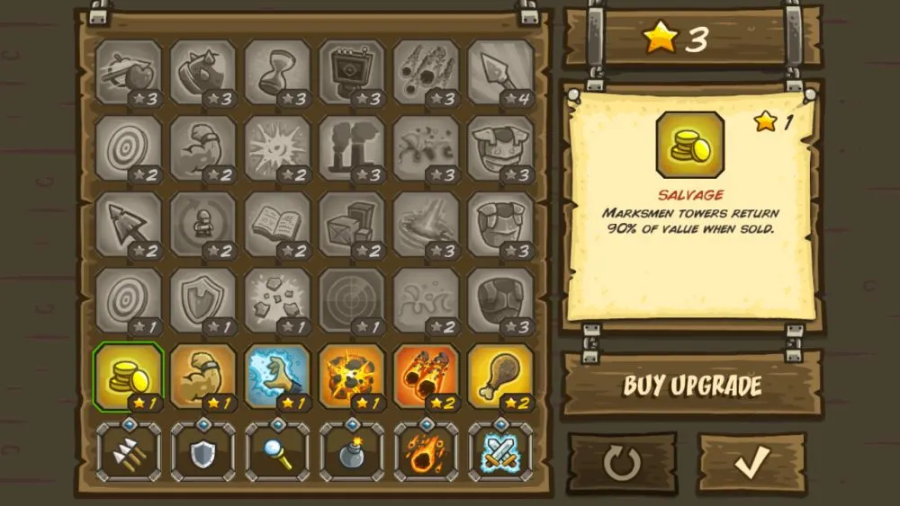 kingdom rush upgrade tree