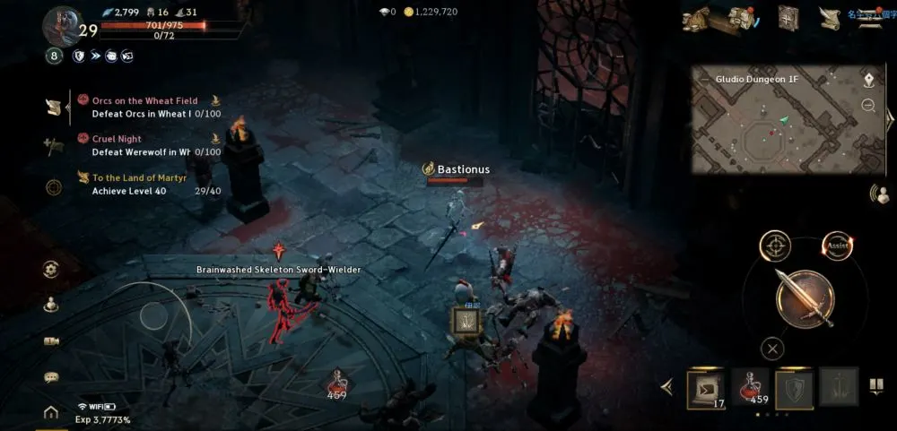 lineage w dungeon fight