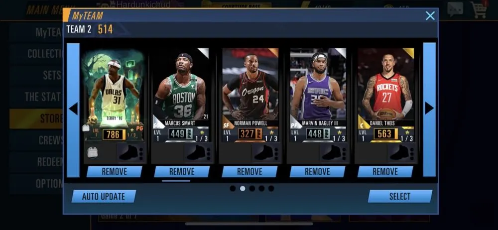 nba 2k mobile myteam