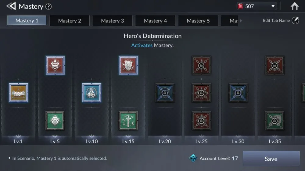 seven knights 2 mastery