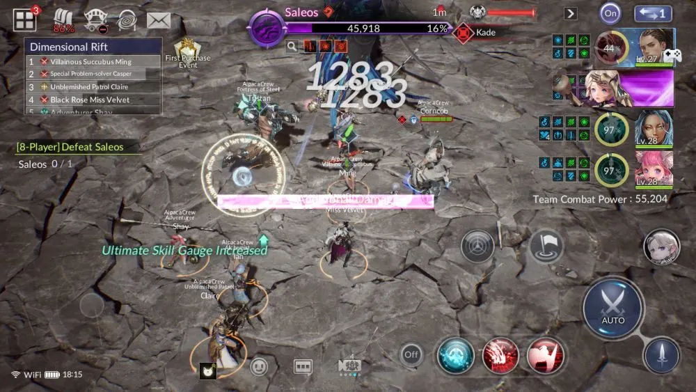 seven knights 2 purple means asap