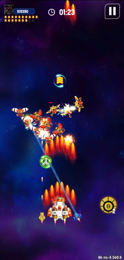 space shooter galaxy attack red burry