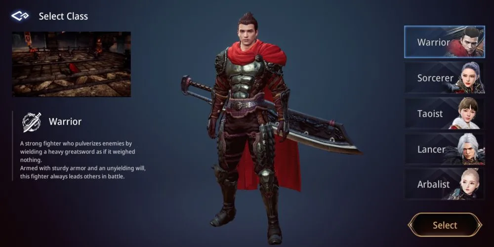 warrior pvp mir4