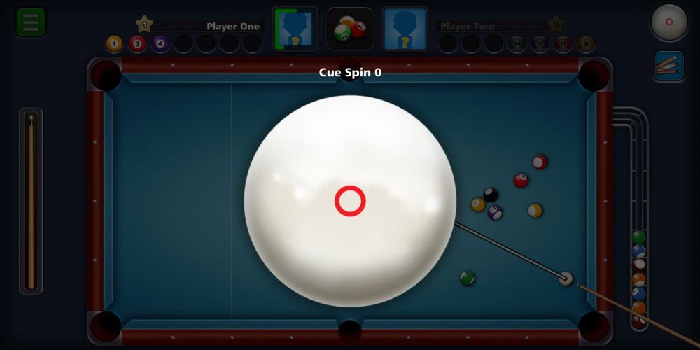 8 ball pool cue spin
