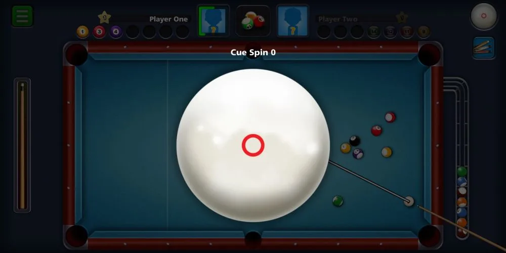 8 ball pool cue spin