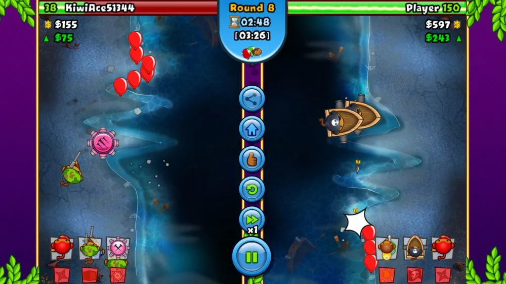 bloons td battles defense mode