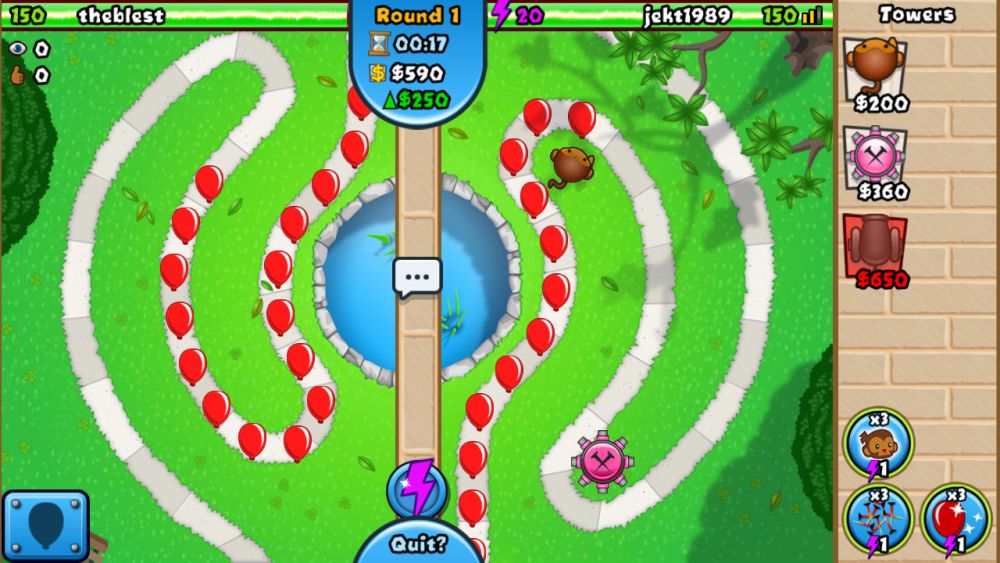 bloons td battles red bloons