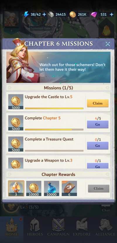 call of antia chapter missions