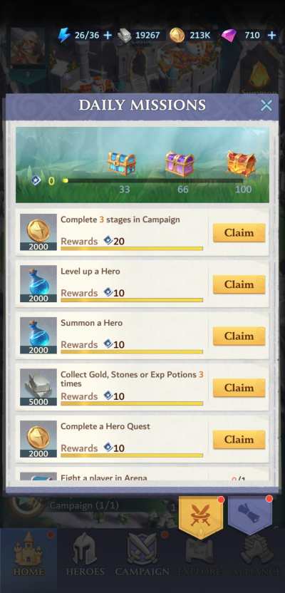 call of antia daily missions