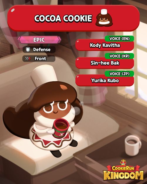 cocoa cookie cookie run kingdom