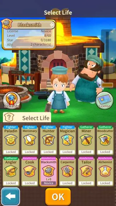 fantasy life online blacksmith