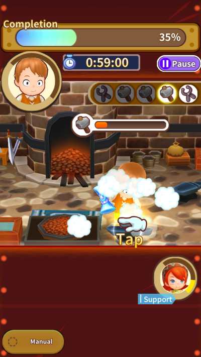 fantasy life online blacksmith minigame