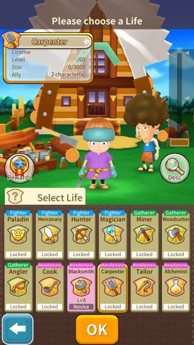 fantasy life online carpenter