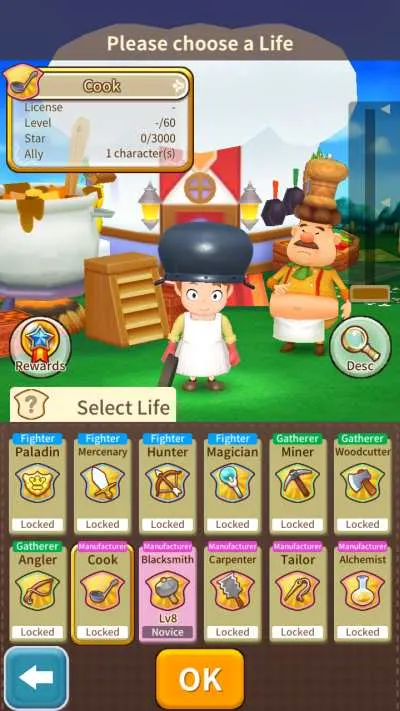 fantasy life online cook