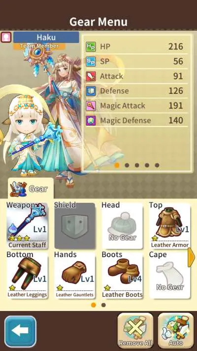 fantasy life online haku gear