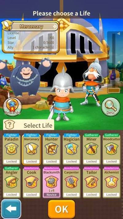 fantasy life online mercenary