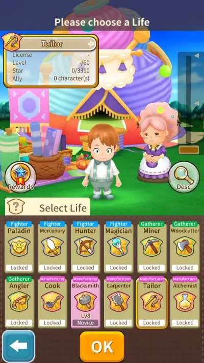 fantasy life online tailor